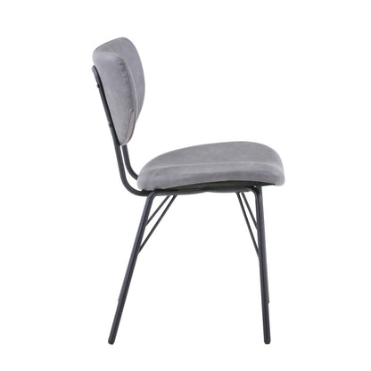 Contemporary Modern Faux Leather Split-Back Upholstered Dining Chair (Set of 2)