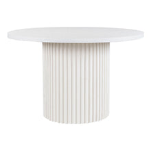 Auden 48" Round Mid-Century Modern Fluted Pedestal Base Dining Table