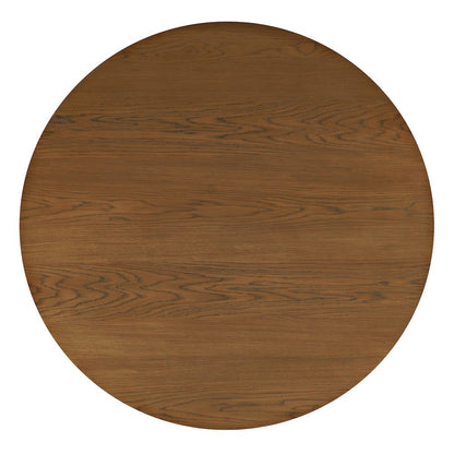 Auden 48" Round Mid-Century Modern Fluted Pedestal Base Dining Table