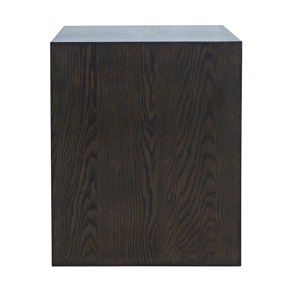 Laurel Creek Modern Contemporary Square Block Pedestal End Table
