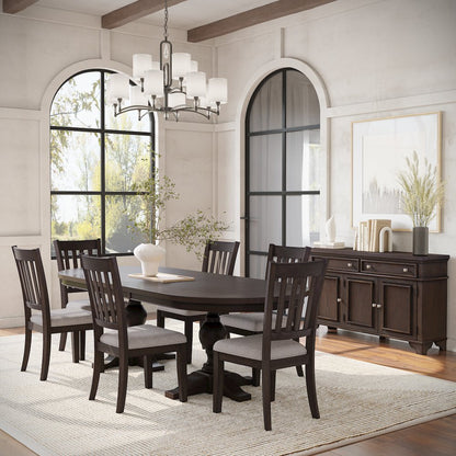 Brentwood Modern Transitional Slatback Dining Chair - Set of 2