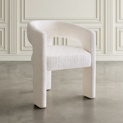 Gwen Modern Luxury Jacquard Fabric Sculpture Armchair - Set of 2