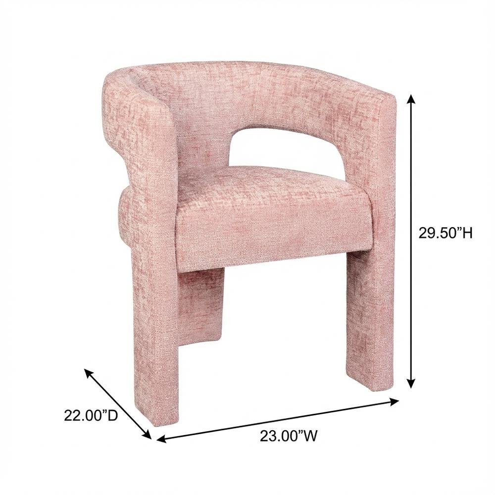 Gwen Modern Luxury Jacquard Fabric Sculpture Armchair - Set of 2
