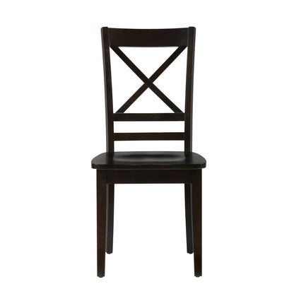 Espresso X Back Chair, Set of 2