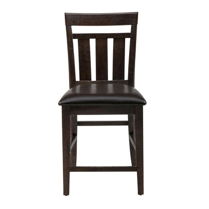 Upholstered Slat back Stool, Set of 2