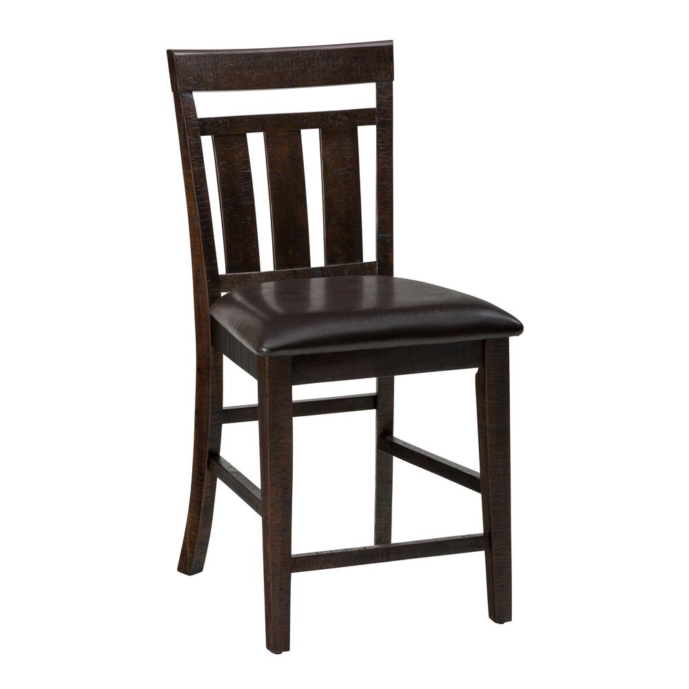 Upholstered Slat back Stool, Set of 2