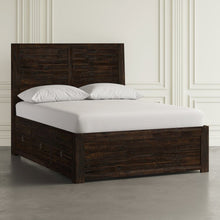 Kona Grove Distressed Rustic Solid Acacia Queen Storage Bed