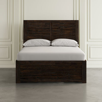 Kona Grove Distressed Rustic Solid Acacia Queen Storage Bed