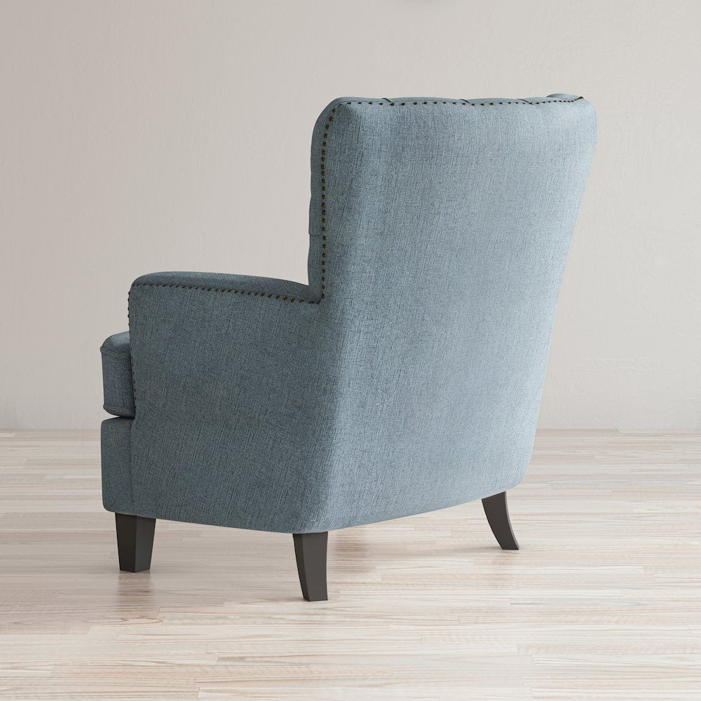 Bryson Transitional Upholstered Accent Chair with Nailhead Trim
