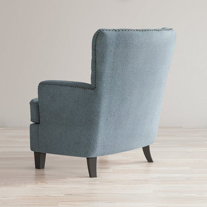Bryson Transitional Upholstered Accent Chair with Nailhead Trim