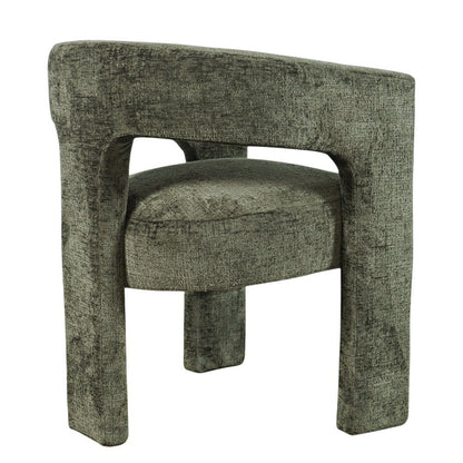 Gwen Modern Luxury Jacquard Fabric Sculpture Armchair - Set of 2
