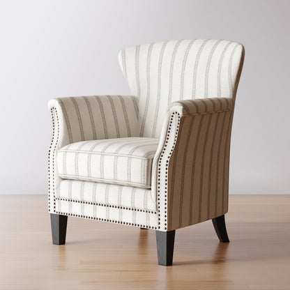 Layla Classic Upholstered Accent Chair with Nailhead Trim