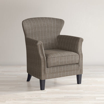 Layla Classic Upholstered Accent Chair with Nailhead Trim