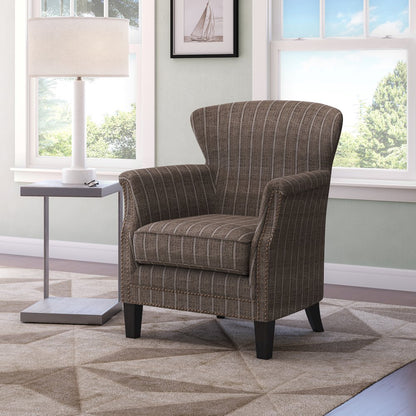 Layla Classic Upholstered Accent Chair with Nailhead Trim