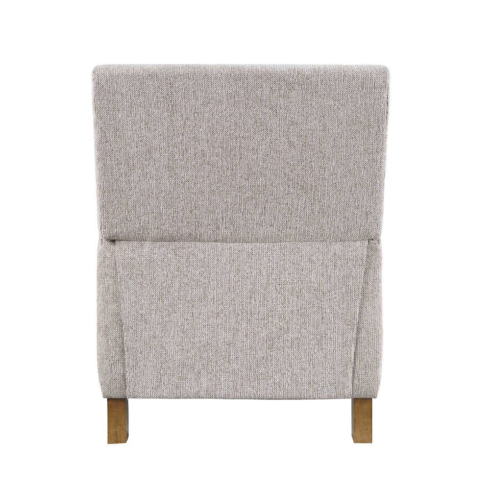 York Push Back Upholstered Recliner Accent Chair with Nailhead Trim