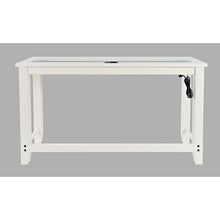 Contemporary 4 Piece Counter Height 66" Dining Table Set with USB Charging