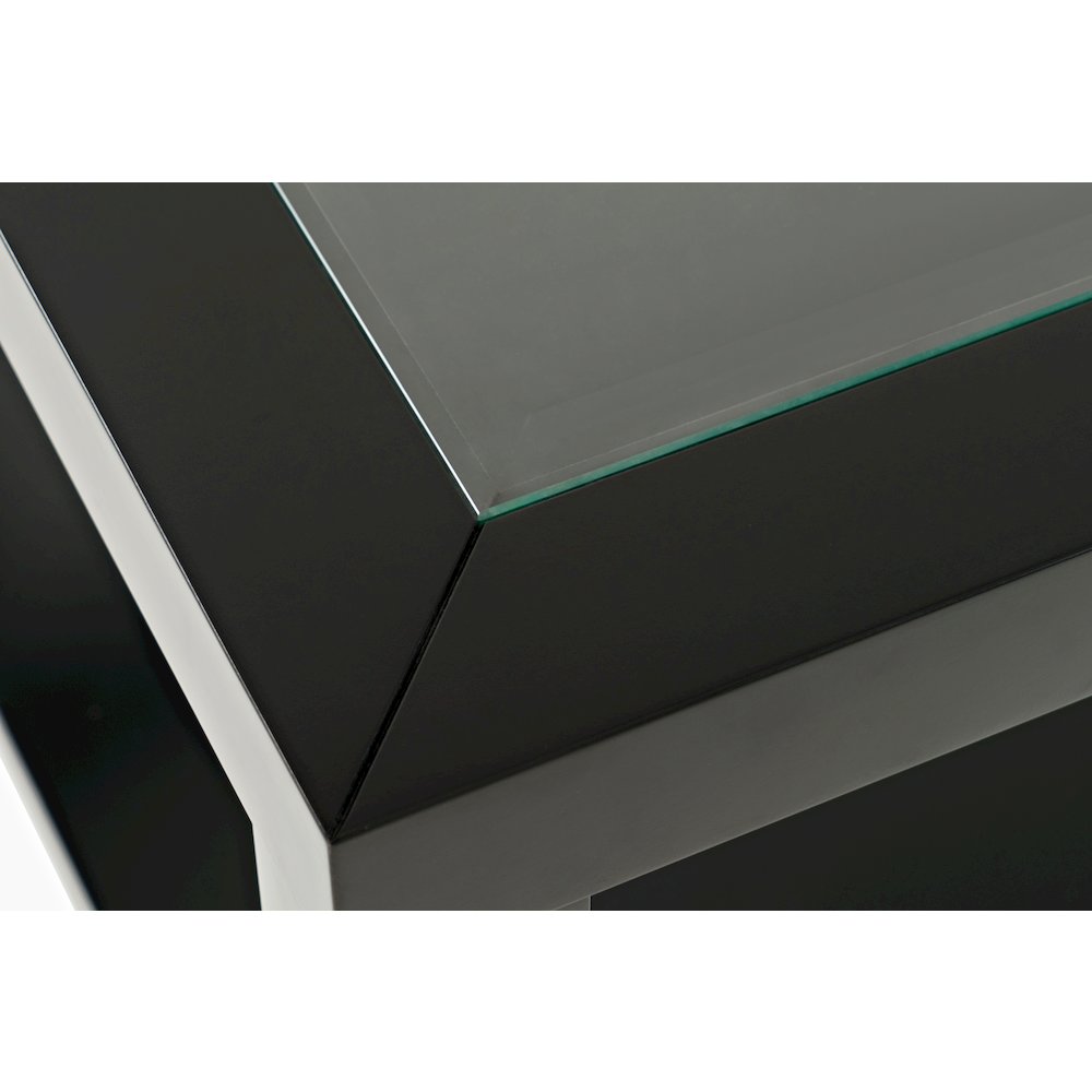 Urban Icon Contemporary Rectangular Glass Inlay Coffee Table