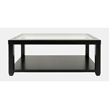 Urban Icon Contemporary Rectangular Glass Inlay Coffee Table