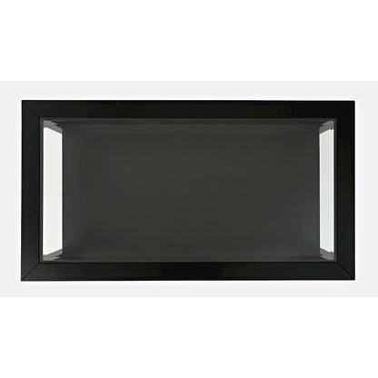 Urban Icon Contemporary Rectangular Glass Inlay Coffee Table