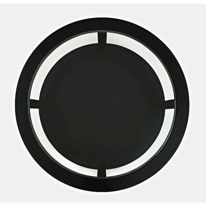 Urban Icon Contemporary Round Glass Inlay Coffee Table