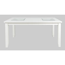 Urban Icon Contemporary 66" Extension Glass Inlay Dining Table