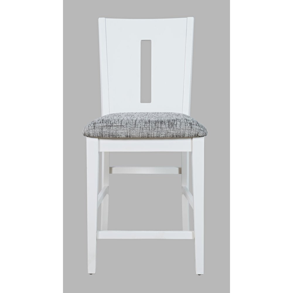 Urban Icon Contemporary Slotback Upholstered Counter Stool (Set of 2)