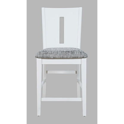 Urban Icon Contemporary Slotback Upholstered Counter Stool (Set of 2)