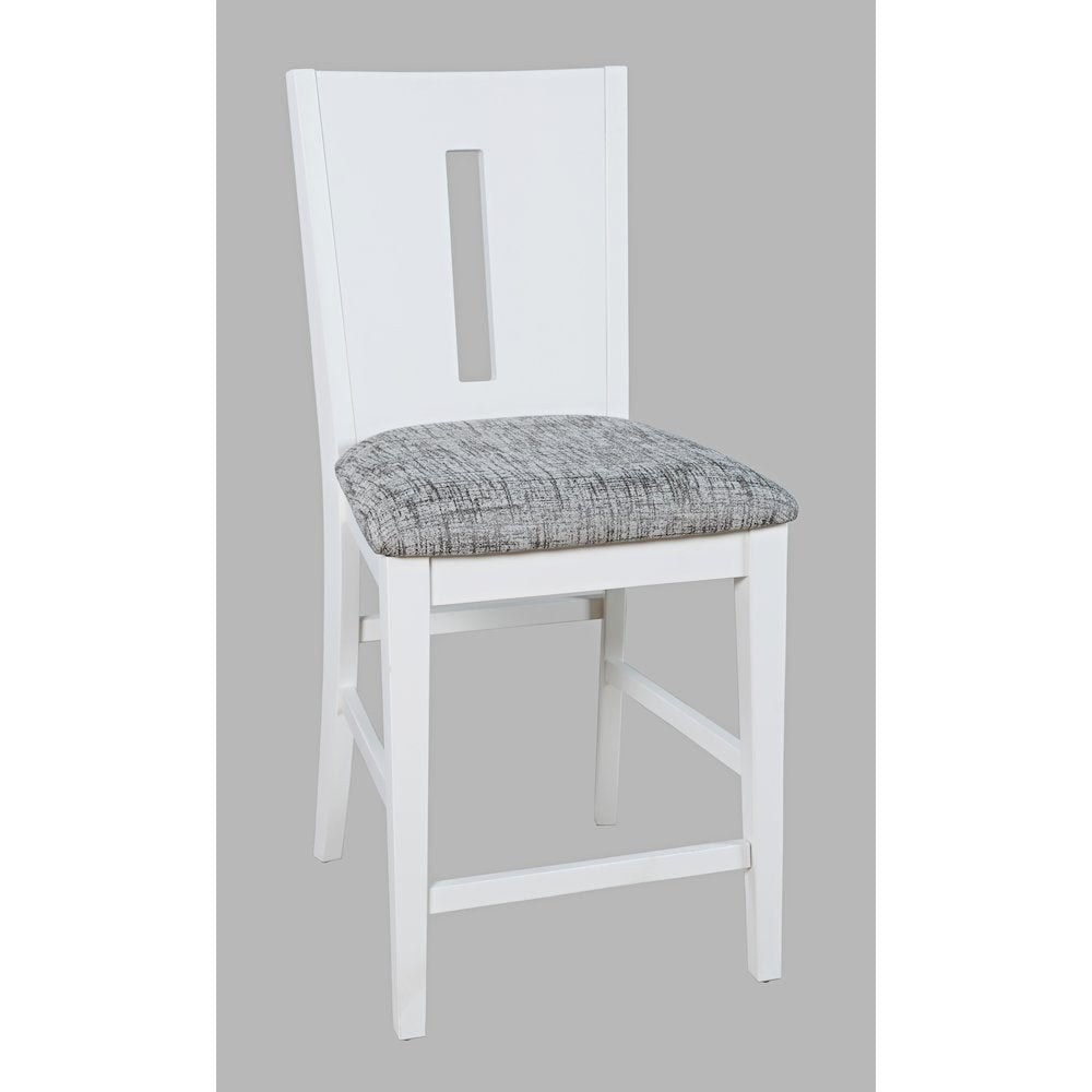 Urban Icon Contemporary Slotback Upholstered Counter Stool (Set of 2)
