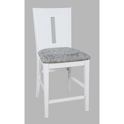 Urban Icon Contemporary Slotback Upholstered Counter Stool (Set of 2)