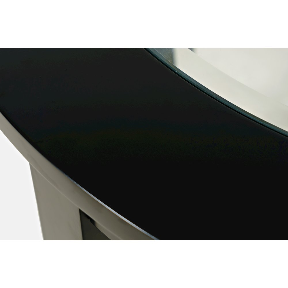 Urban Icon Contemporary 42" Round Counter Height Glass Inlay Dining Table