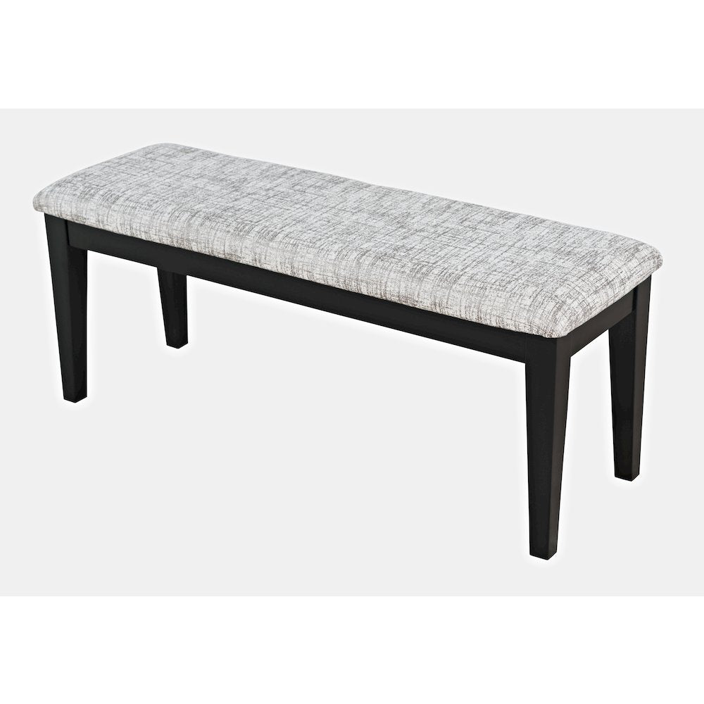 Contemporary 66" Four-Piece Dining Set with Upholstered Chairs and Bench