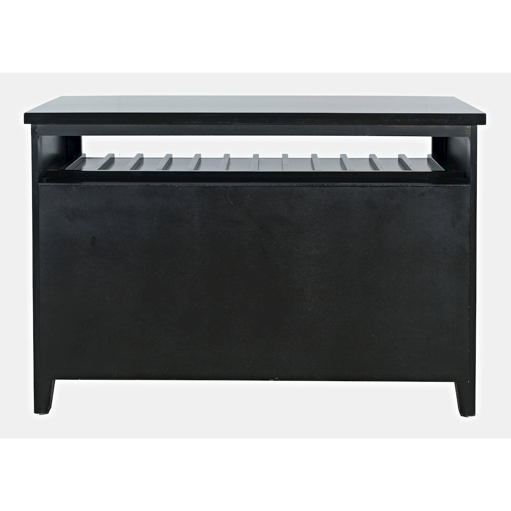 Urban Icon Contemporary 48" Buffet Server with Wine Rack and Stemware Rack