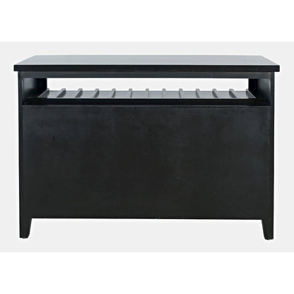 Urban Icon Contemporary 48" Buffet Server with Wine Rack and Stemware Rack