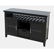 Urban Icon Contemporary 48" Buffet Server with Wine Rack and Stemware Rack