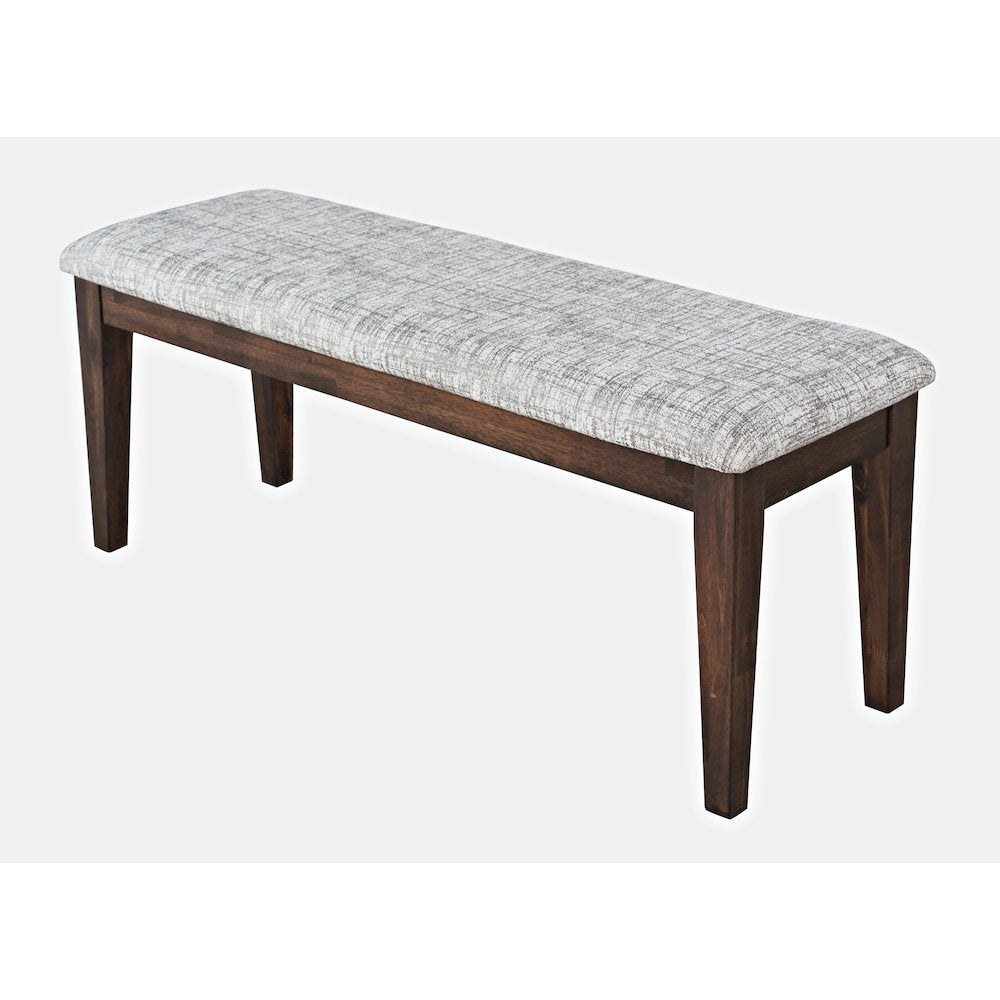 Contemporary 66" Four-Piece Dining Set with Upholstered Chairs and Bench