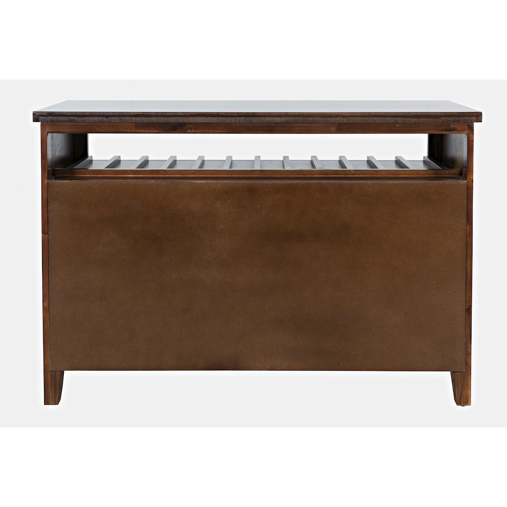 Urban Icon Contemporary 48" Buffet Server with Wine Rack and Stemware Rack
