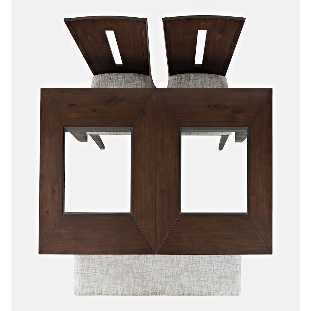 Contemporary 66" Four-Piece Dining Set with Upholstered Chairs and Bench