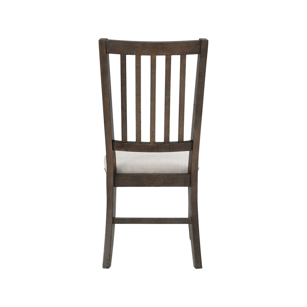 Willow Creek Distressed Solid Wood Upholstered Slatback Chair (Set of 2)