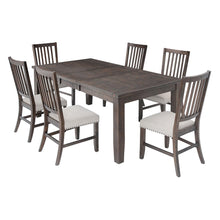 Willow Creek Rustic Distressed 78" Seven-Piece Dining Set