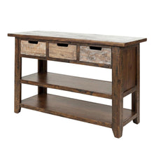 Painted Sofa Table, Rustic Scandinavian Console Table for Living Room