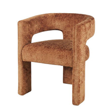 Jacquard Sculpture Accent Chair for Living Room or Bedroom, Rust