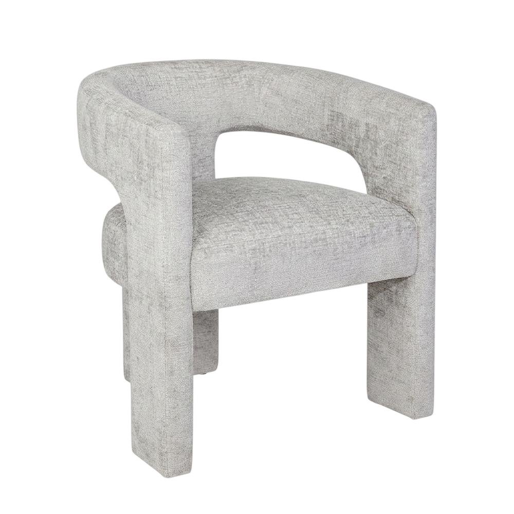 Modern Jacquard Counter Stool, Iron Frame, Grey, Single
