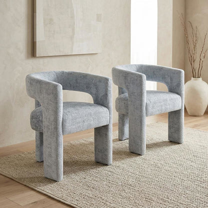 Modern Upholstered Counter Stool, Iron Frame, Forest, Set of 4