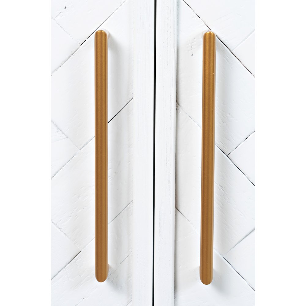 Gramercy Mid-Century Modern Chevron Two Door 40" Accent Chest