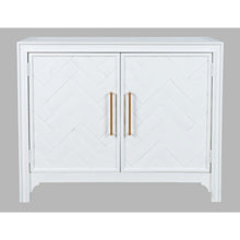 Gramercy Mid-Century Modern Chevron Two Door 40" Accent Chest