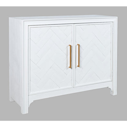 Gramercy Mid-Century Modern Chevron Two Door 40" Accent Chest
