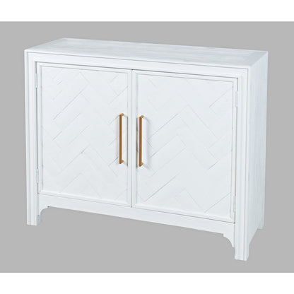 Gramercy Mid-Century Modern Chevron Two Door 40" Accent Chest