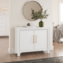 Gramercy Mid-Century Modern Chevron Two Door 40" Accent Chest