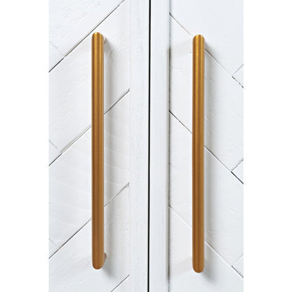 Gramercy Mid-Century Modern Chevron Three Door 60" Accent Cabinet