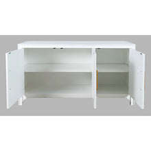Gramercy Mid-Century Modern Chevron Three Door 60" Accent Cabinet